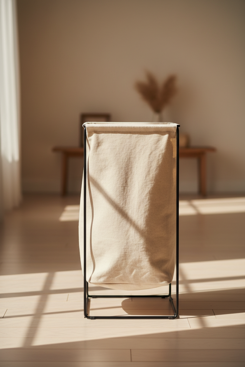 Lenna Canvas Laundry Hamper