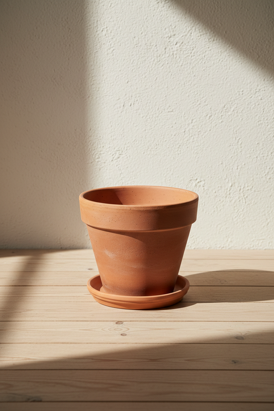 Pia Terracotta Planter with Saucer