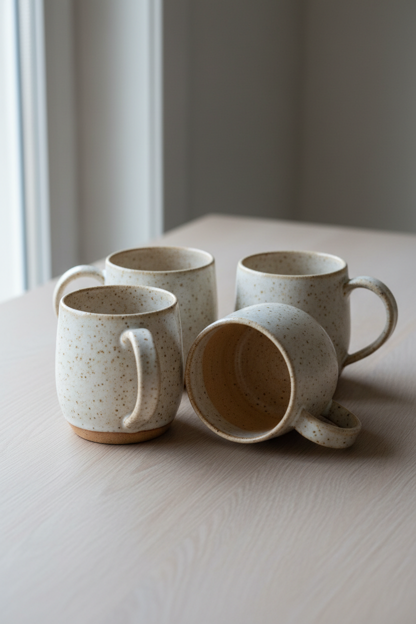 Corra Stoneware Mug, Set of 4